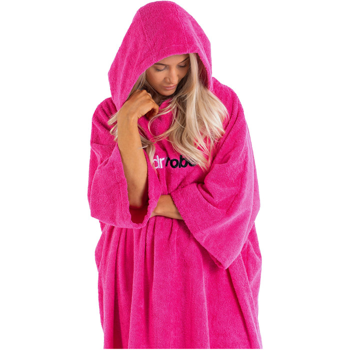 2024 Dryrobe Toalla Con Capucha De Algodn Orgnico Cambio Robe V3 DOCTV3 - Pink